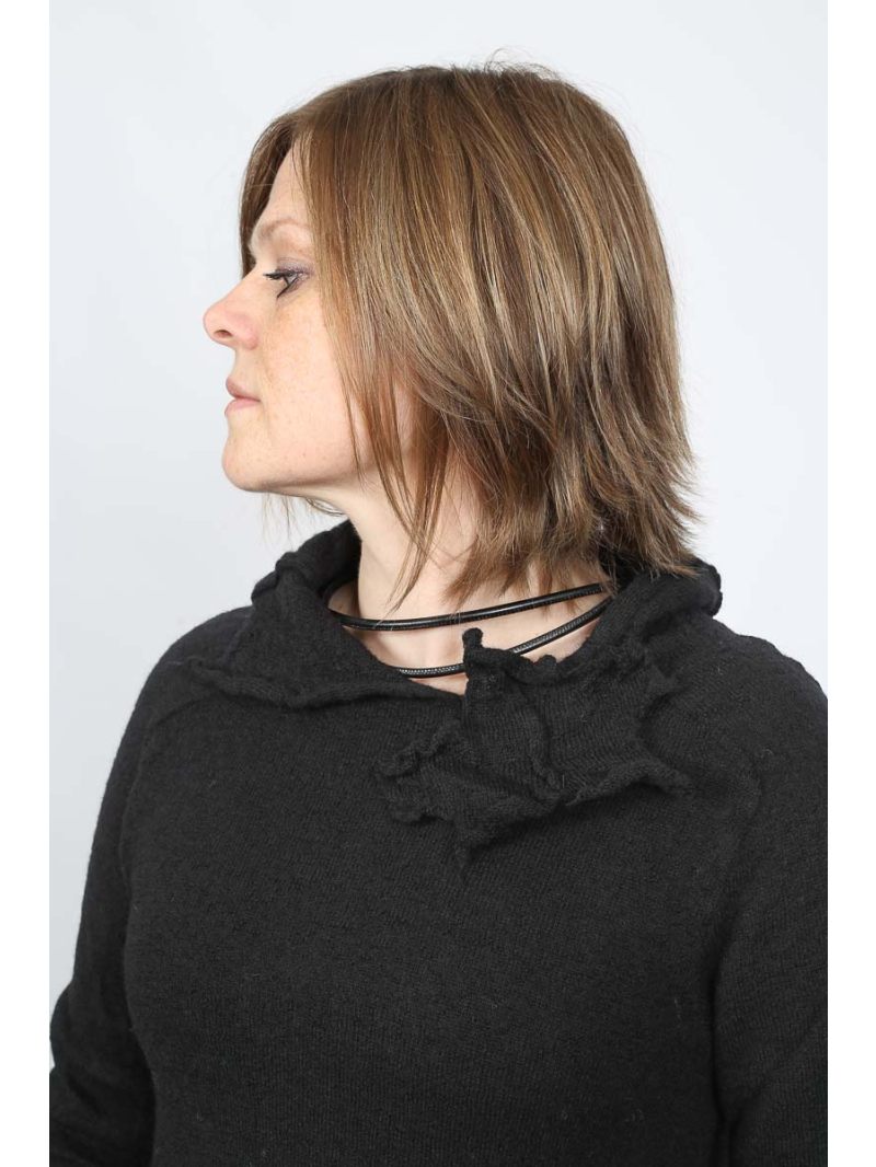 Rundholz Black Label - Stricktunika aus 100% Wolle mit Rollkragen - 2253897007