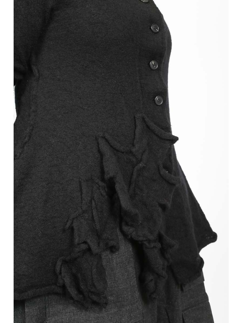 Rundholz Black Label - A-Linien Strickjacke mit Rollkragen - 2253897109