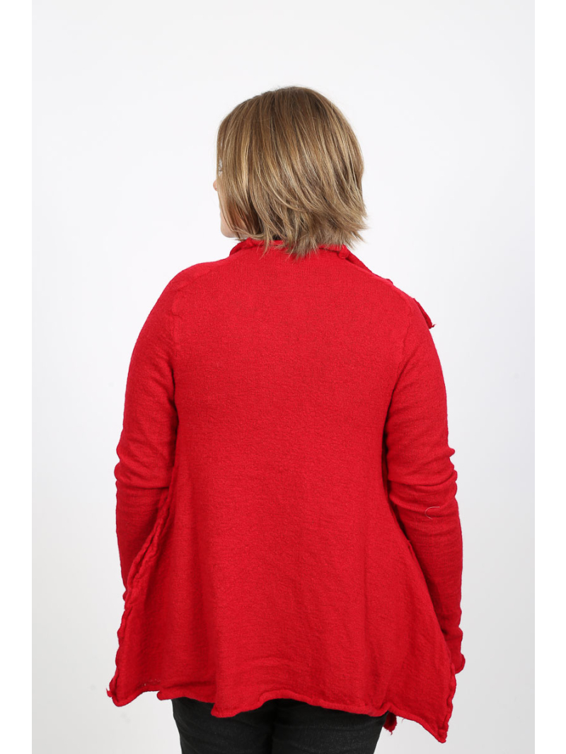 Rundholz Black Label - A-Linien Strickjacke mit Rollkragen - 2253897109