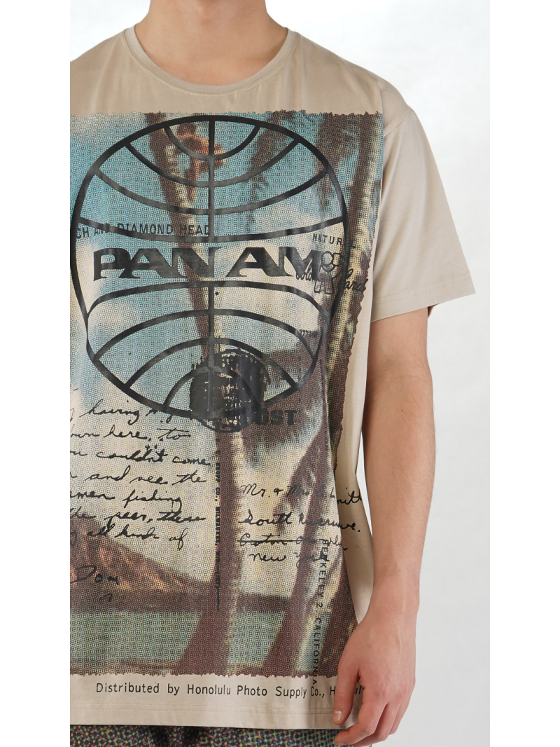 Rundholz - Baumwolljersey T-shirt mit Platziertem 3d Druck - 2254300501