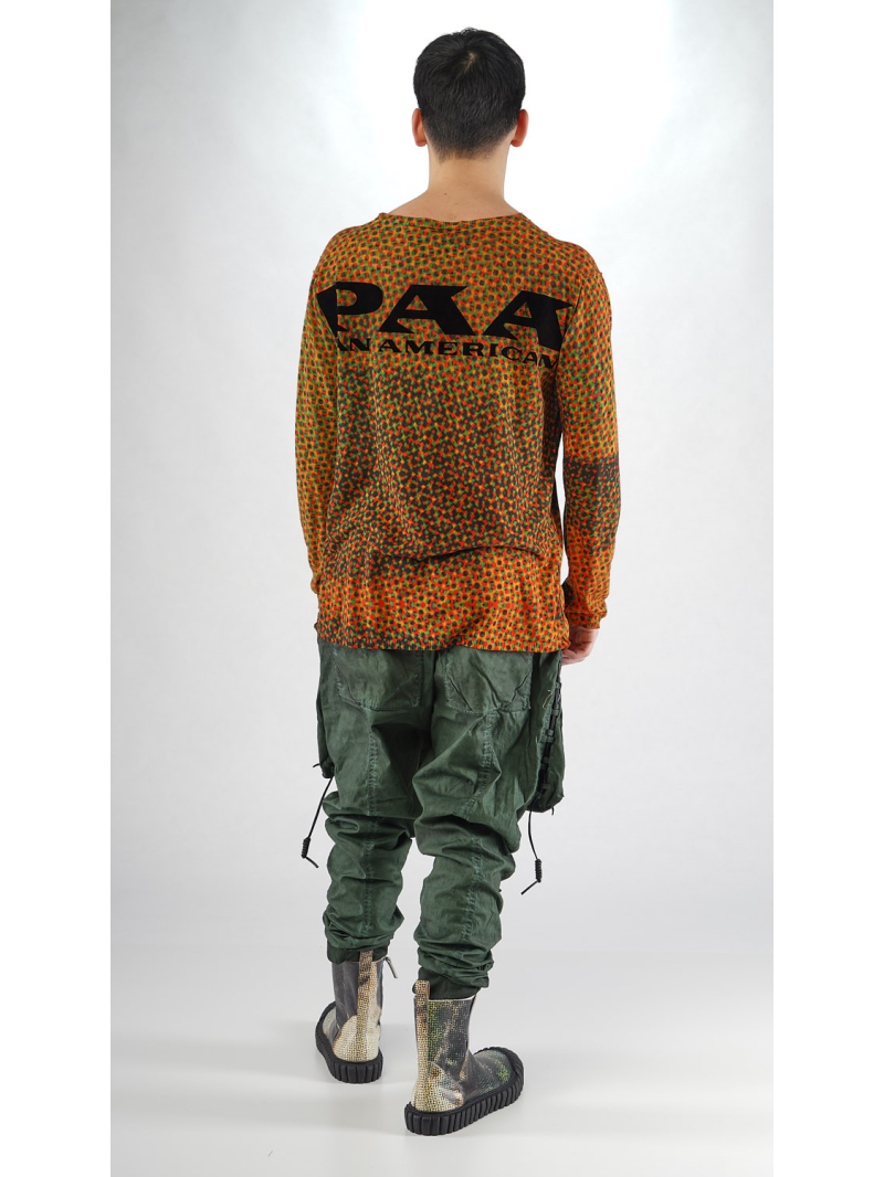 Rundholz - Strick Pullover mit Allover und Platziertem Flock Druck - 2254450701