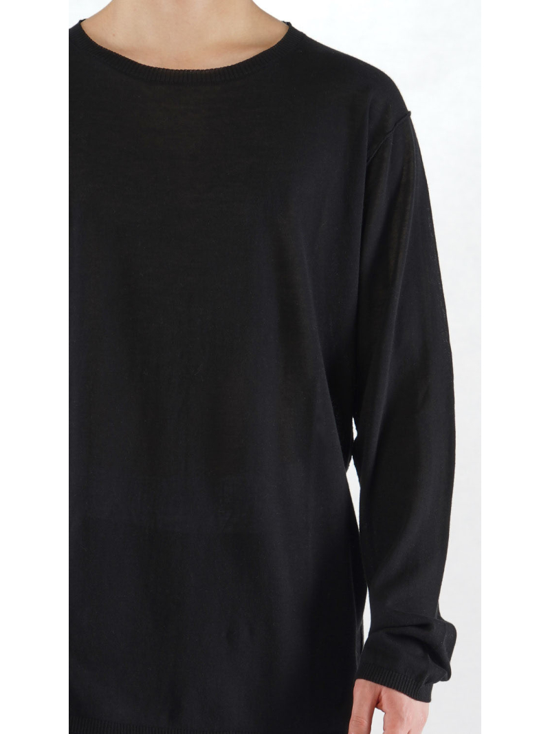 Rundholz - Gerader schmaler Strick Pullover - 2254450711