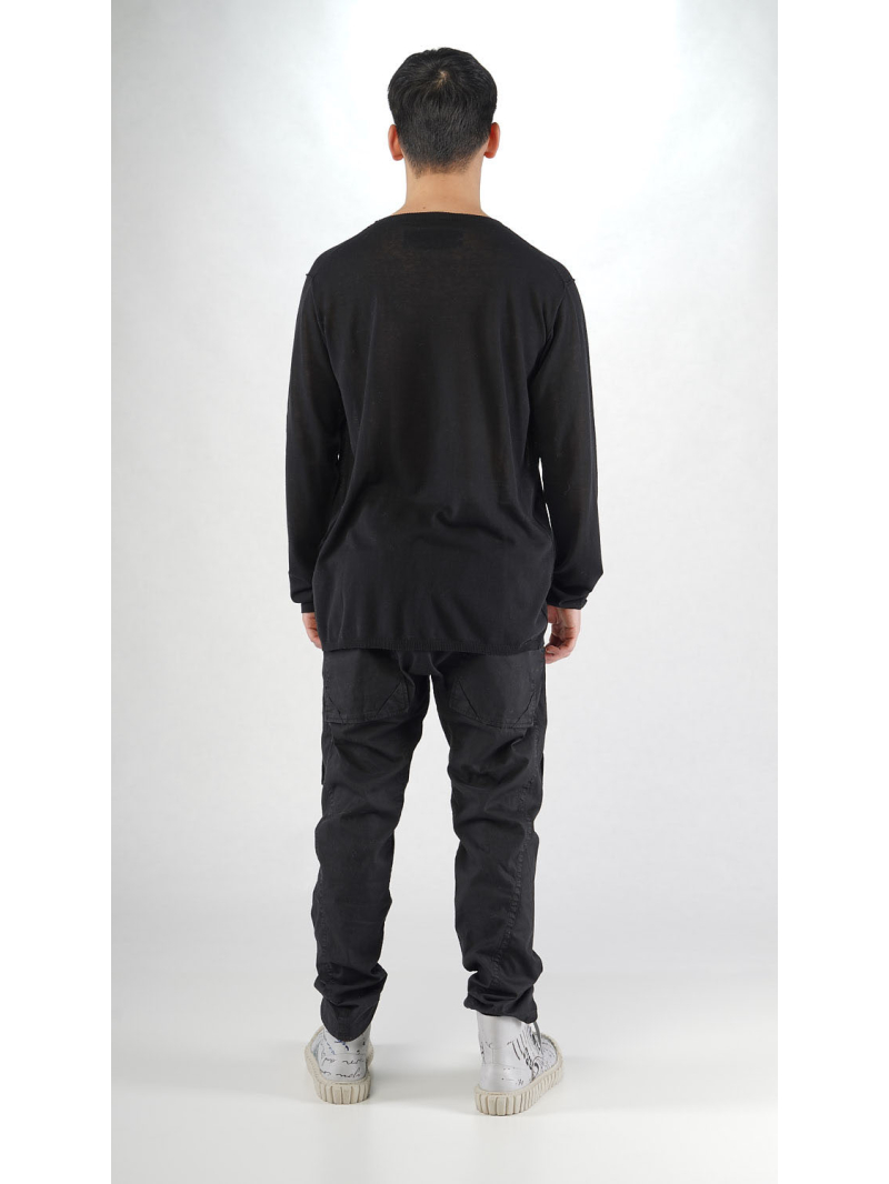 Rundholz - Gerader schmaler Strick Pullover - 2254450711