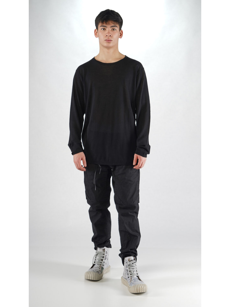 Rundholz - Gerader schmaler Strick Pullover - 2254450711