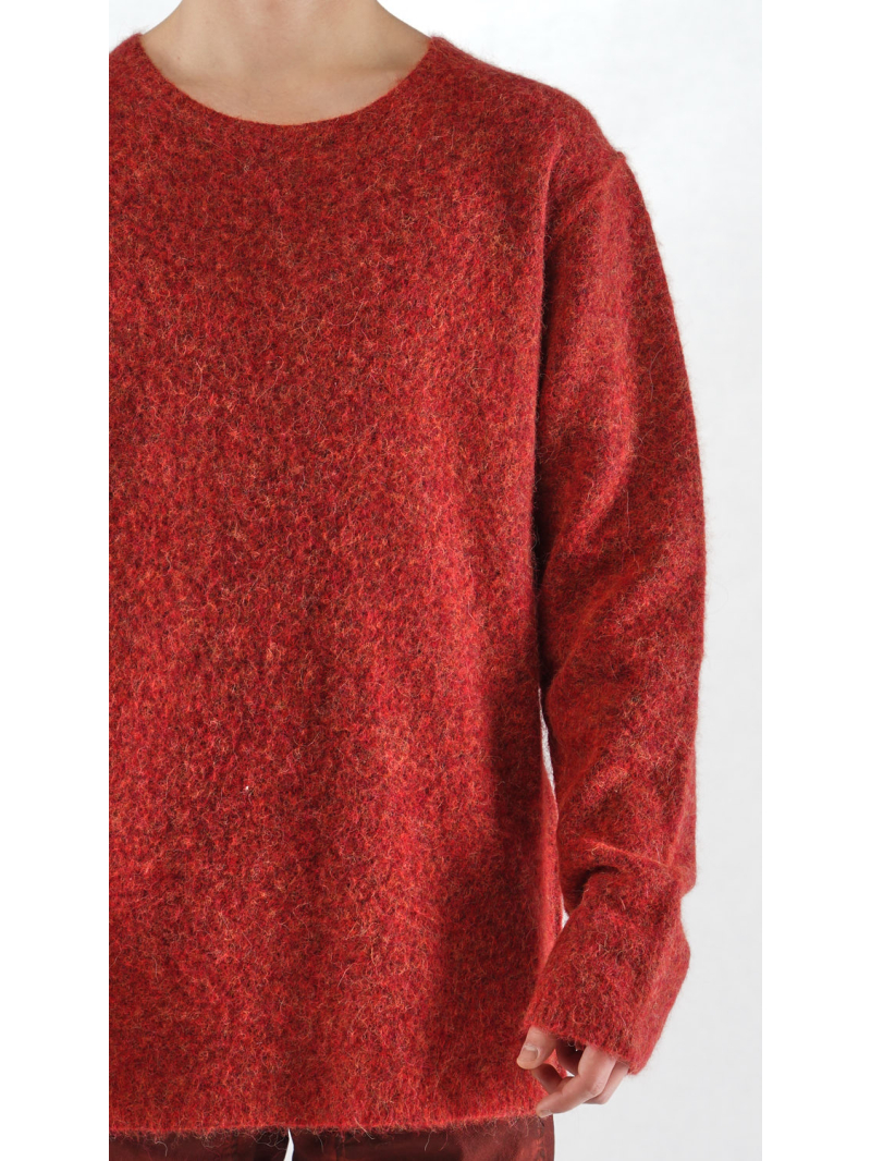 Rundholz - Alpaka Woll Pullover mit Zweifarbigem Melange Effekt - 2254460701