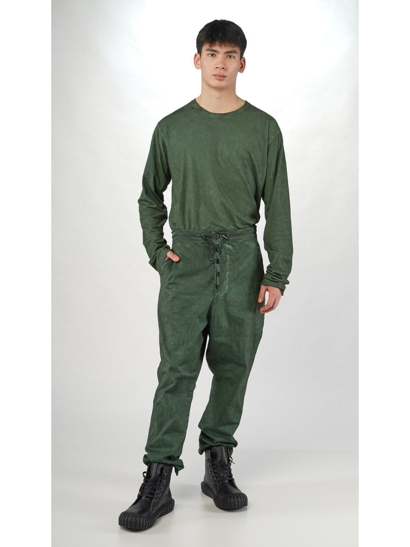 Rundholz - Baggy Bicolor Baumwoll Heavy Jersey Hose - 2254540104