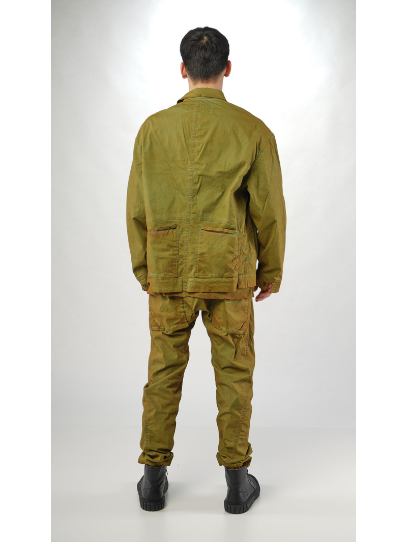 Rundholz - Kastenförmiges Bicolor Baumwollstretch Hemd - 2254605501