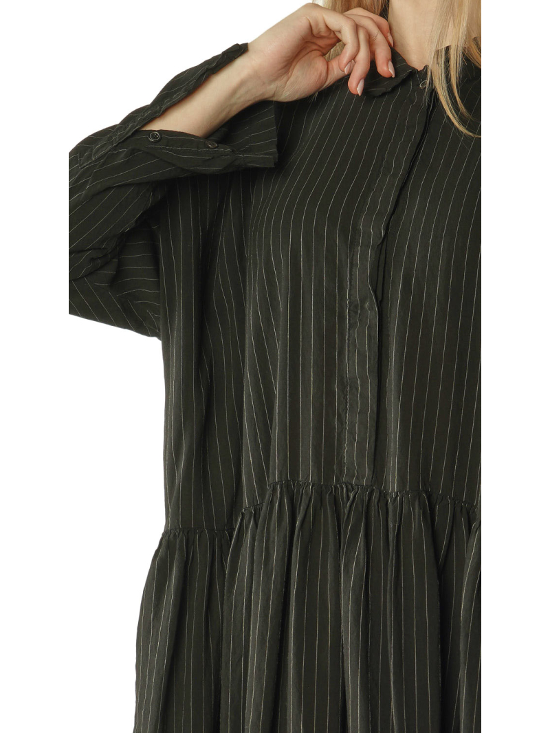 Rundholz - Hemdblusenkleid mit seide - 2261130908