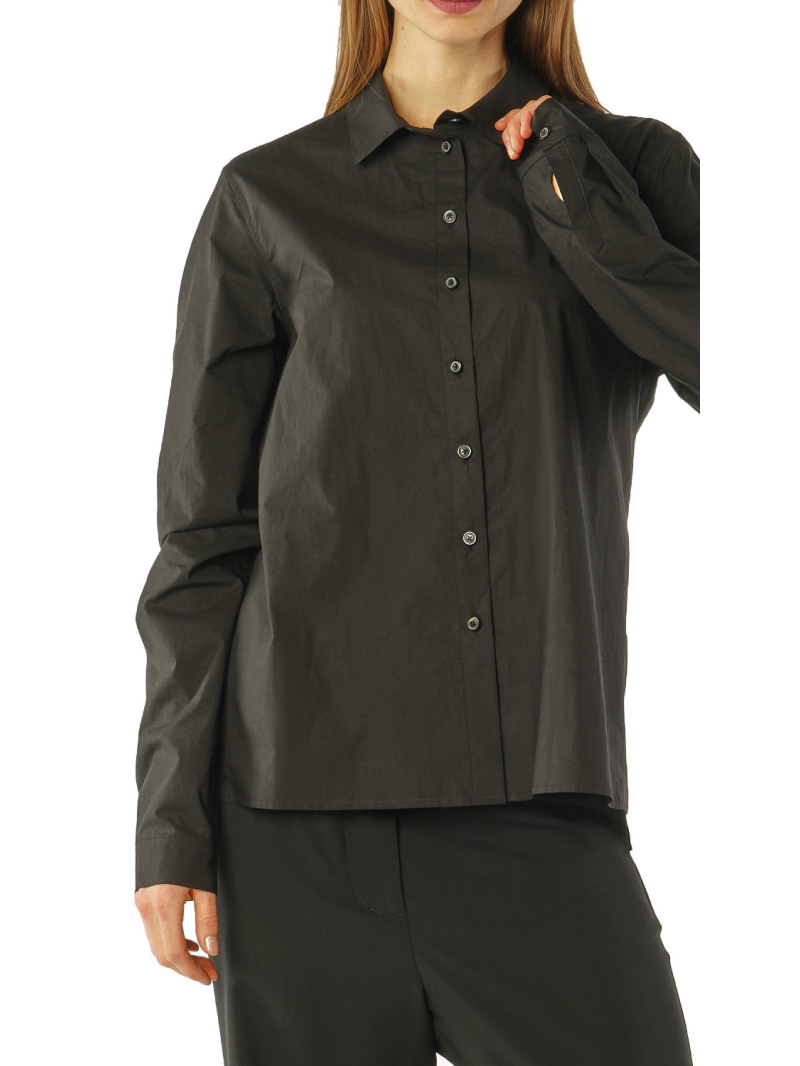 Rundholz - Schmale Poplin Bluse - 2261230406