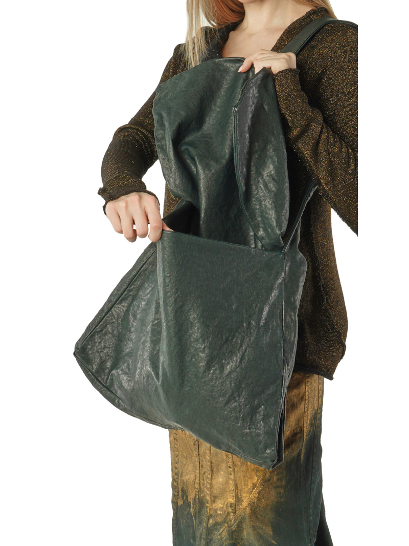 Rundholz - Lammleder Schultertasche - 2261482507