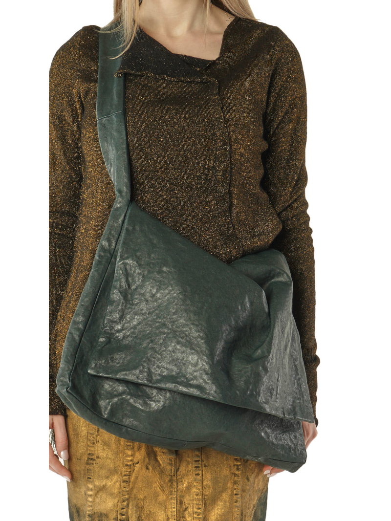 Rundholz - Lammleder Schultertasche - 2261482507