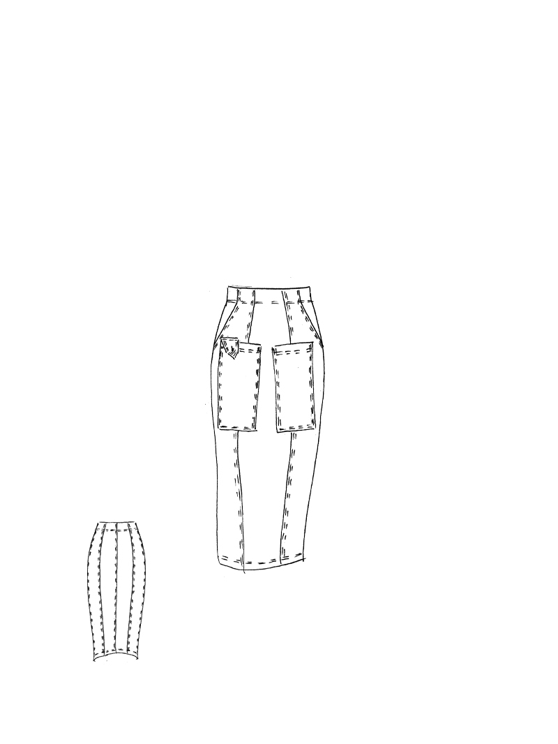 Rundholz DIP - Bananenförmiger Twill Stretch Rock - 2262120307