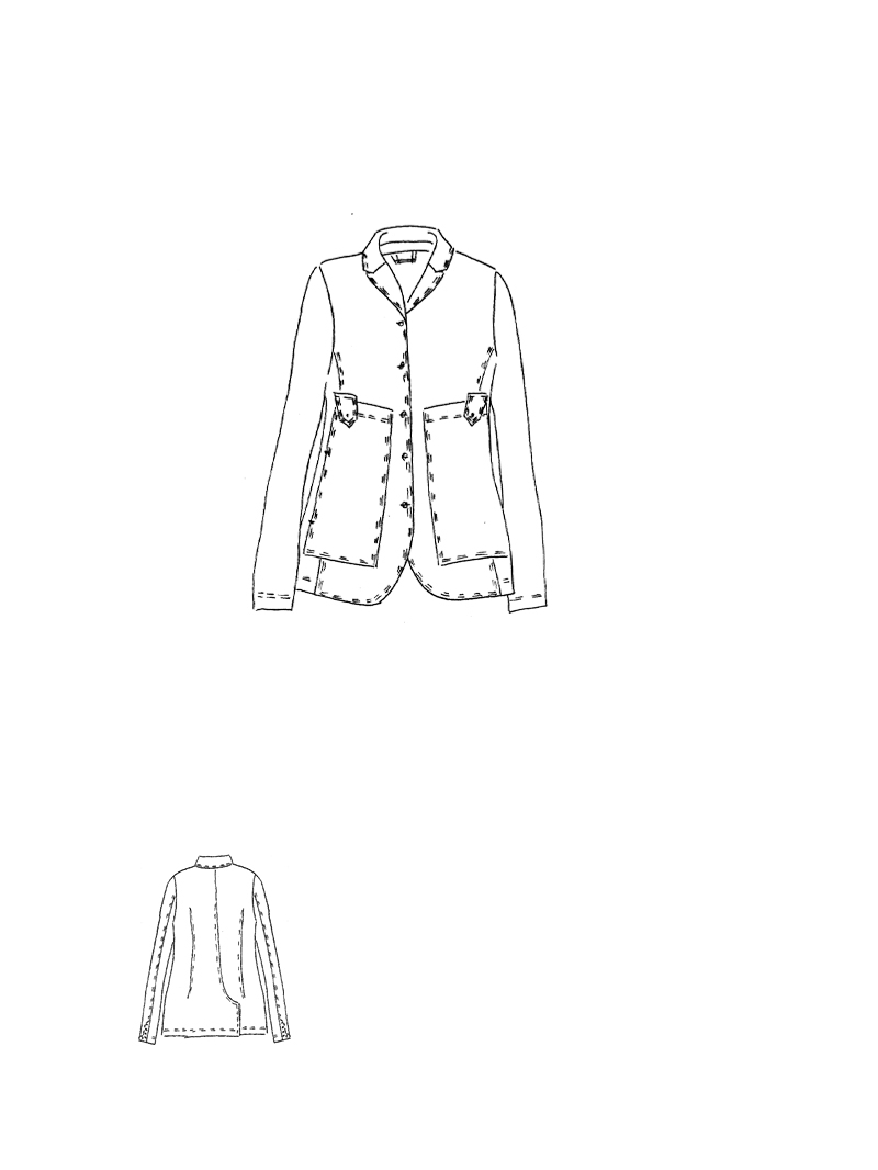 Rundholz DIP - Taillierte Twill Stretch Jacke - 2262121104