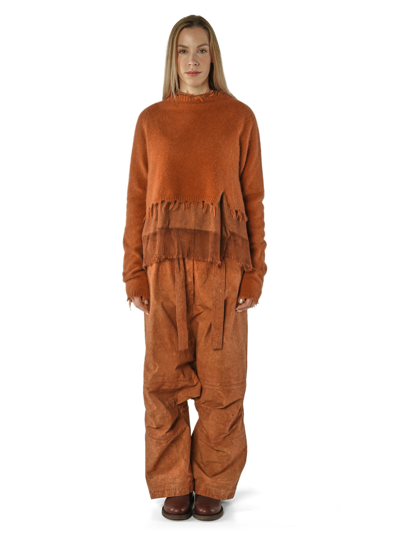 Rundholz DIP - Kurzer Fuchs Woll Pullover - 2262440702