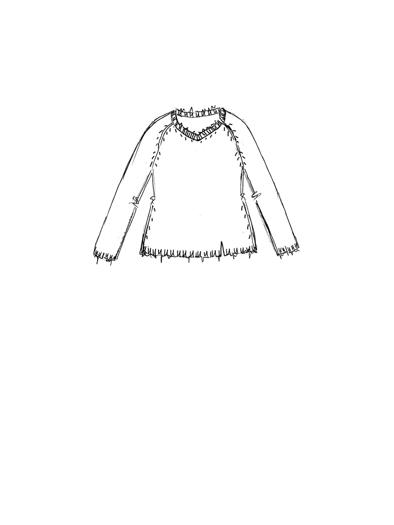 Rundholz DIP - Schmaler Pullover - 2262440703
