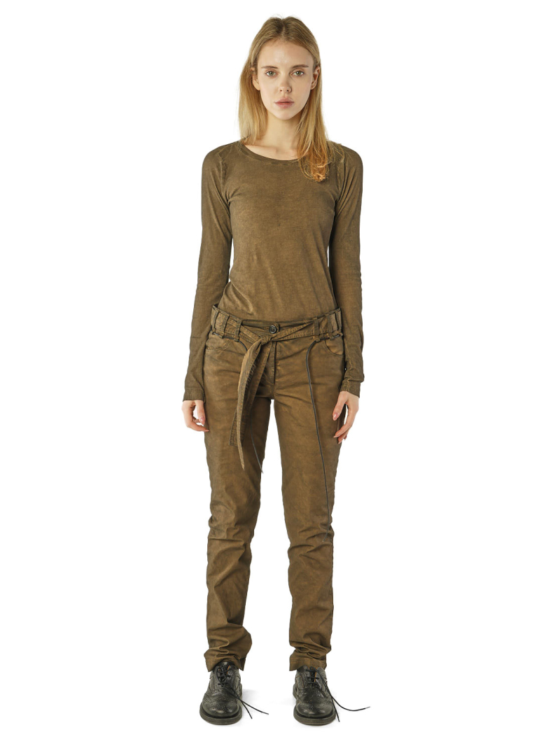 Rundholz DIP - Slim-Hose mit Bindegürtel - 2262600105