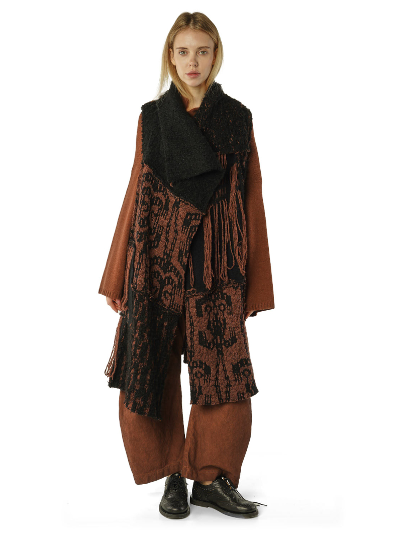 Rundholz DIP - Patchwork-strickweste alpaka - 2262647506