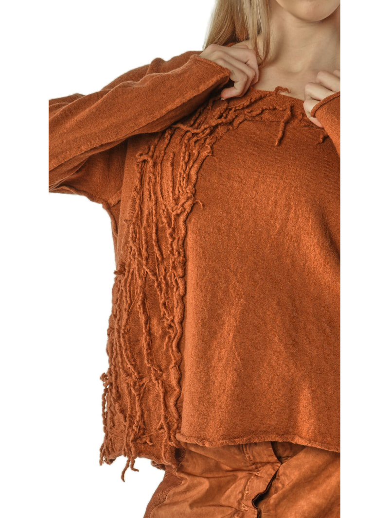 Rundholz DIP - Pull en laine avec franges - 2262680707