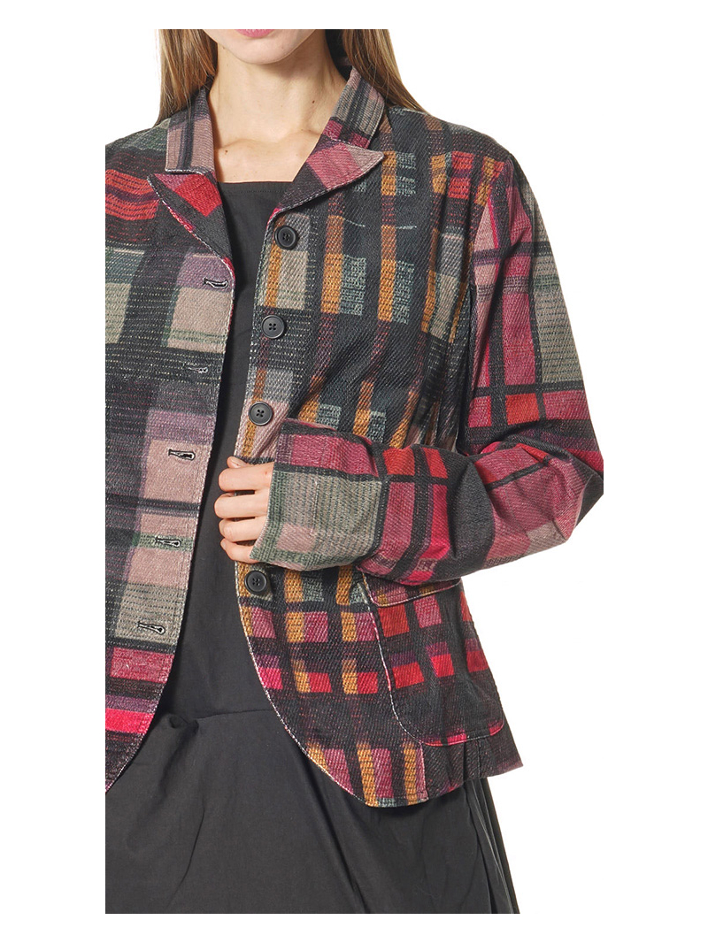 Rundholz Black Label - Karierter Samtblazer - 2263231101