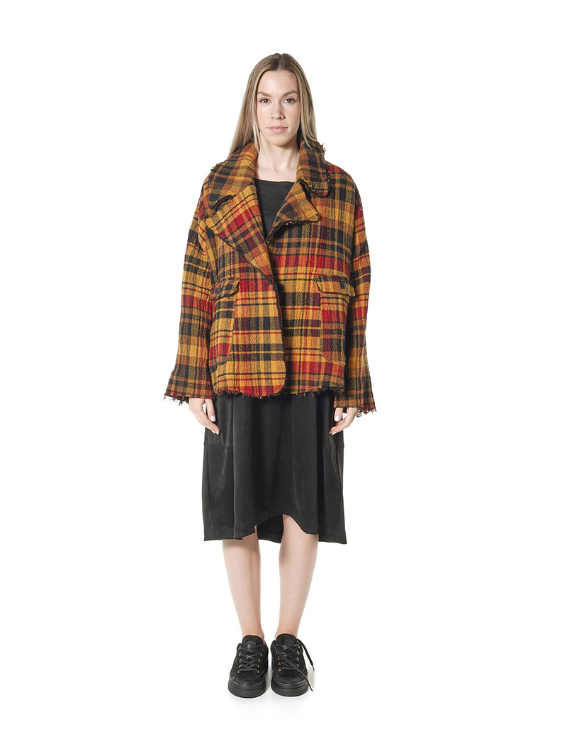 Rundholz Black Label - Boxy Wollblazer mit Karo - 2263281102