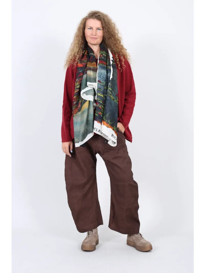 Rundholz Black Label - Lightweight scarf with photo print - 2263361402