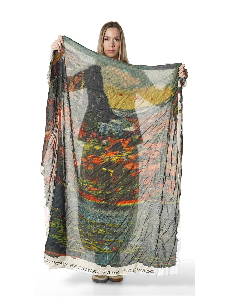 Rundholz Black Label - Foulard carré en tissu photographique - 2263361403