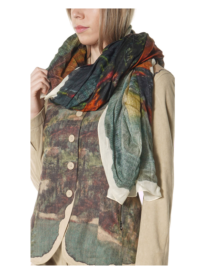 Rundholz Black Label - Foulard carré en tissu photographique - 2263361403