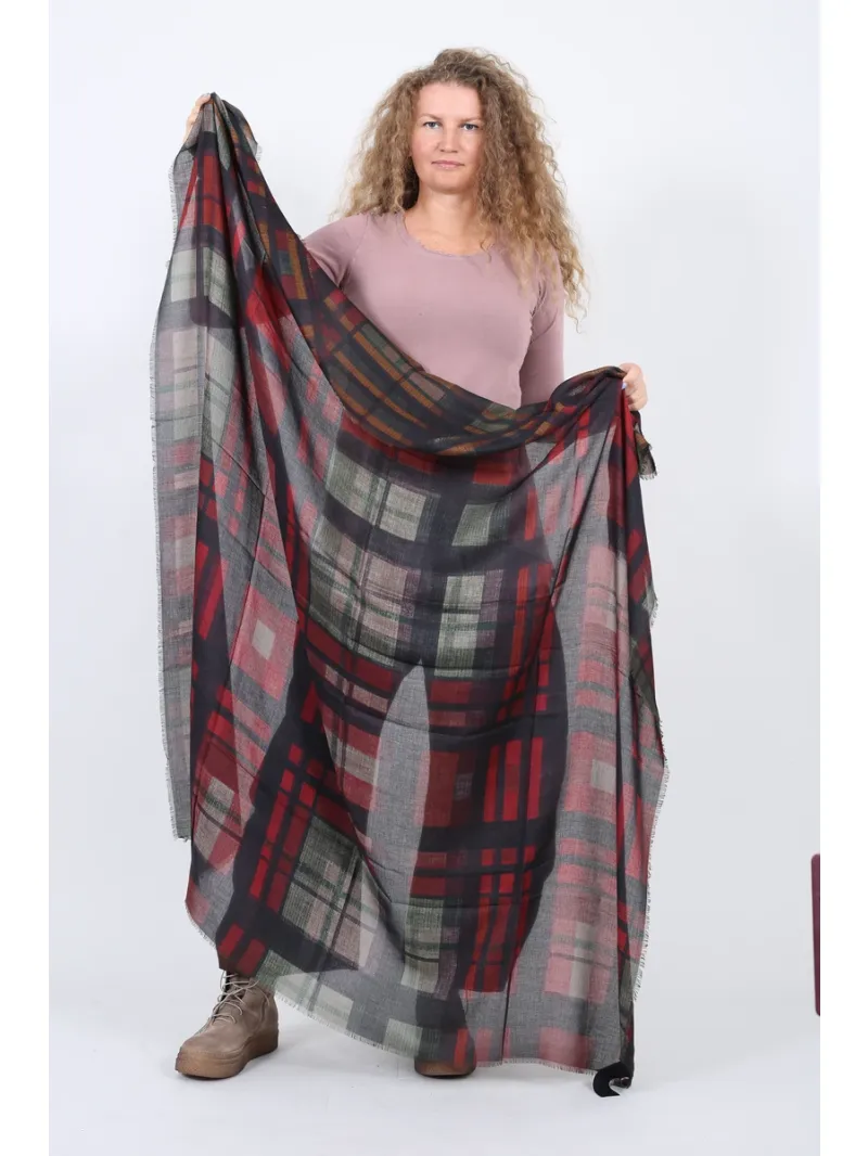 Rundholz Black Label - Checked modal scarf - 2263361404
