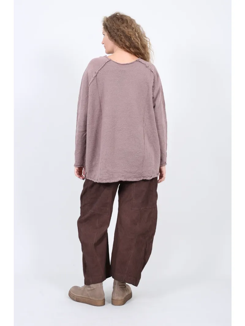 Rundholz Black Label - Oversized A-line wool sweater - 2263890702