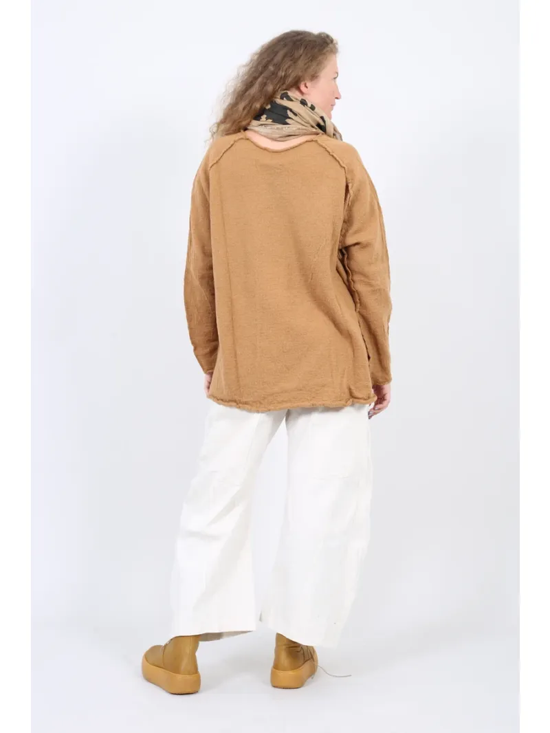 Rundholz Black Label - Oversized A-line wool sweater - 2263890702