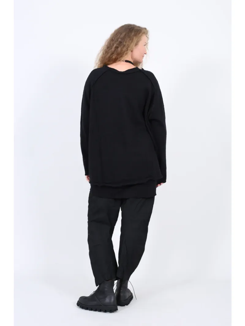 Rundholz Black Label - Oversized A-line wool sweater - 2263890702
