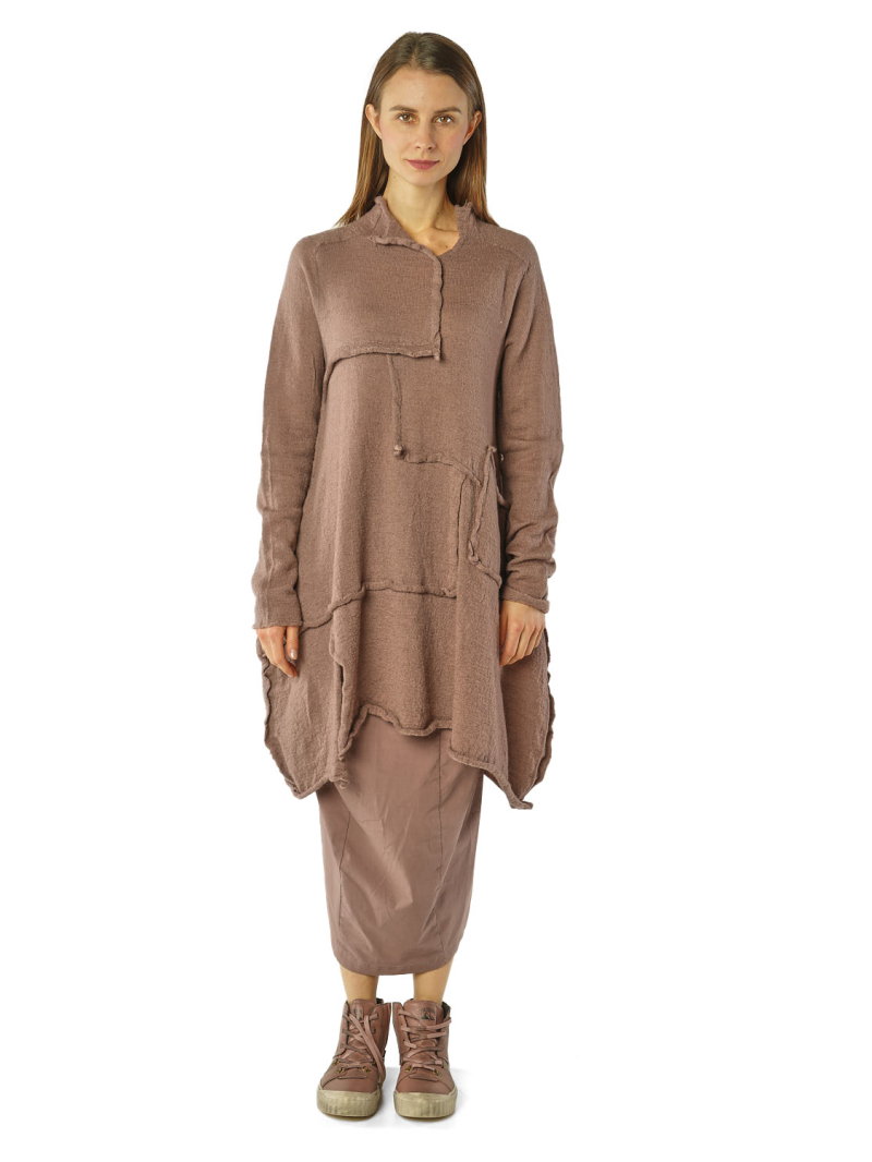 Rundholz Black Label - Wolltunika mit rollkanten - 2263897005