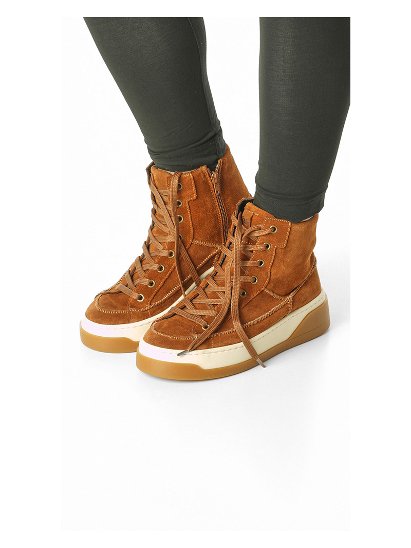 Rundholz Black Label - Baskets à plateforme en cuir velours - 2263985207