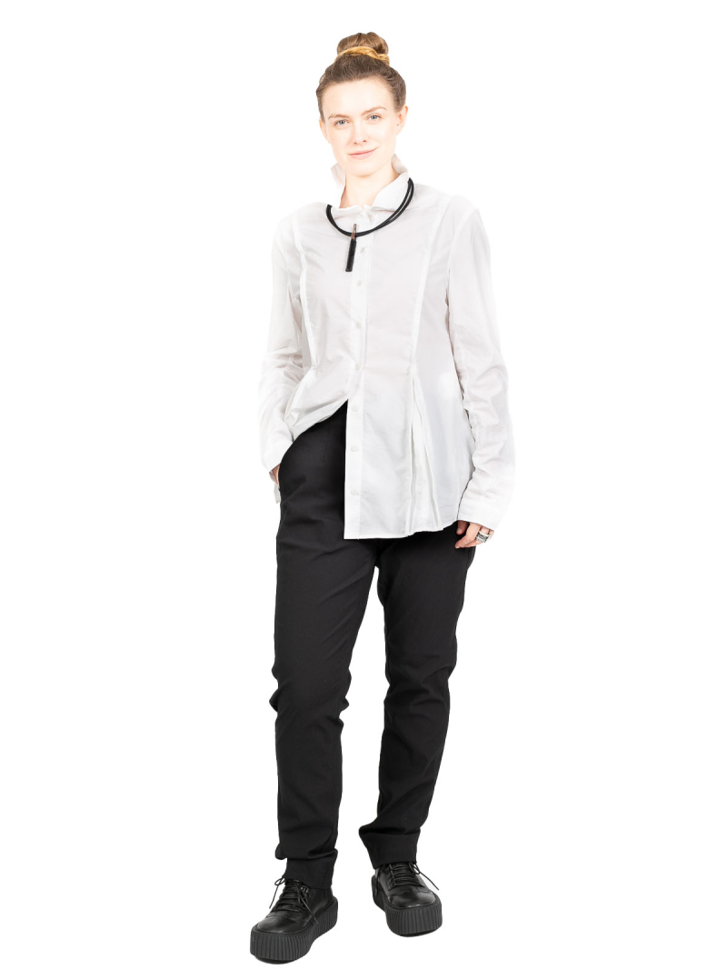 Rundholz - Stretch pants in tube shape with pockets Black - 2241160116