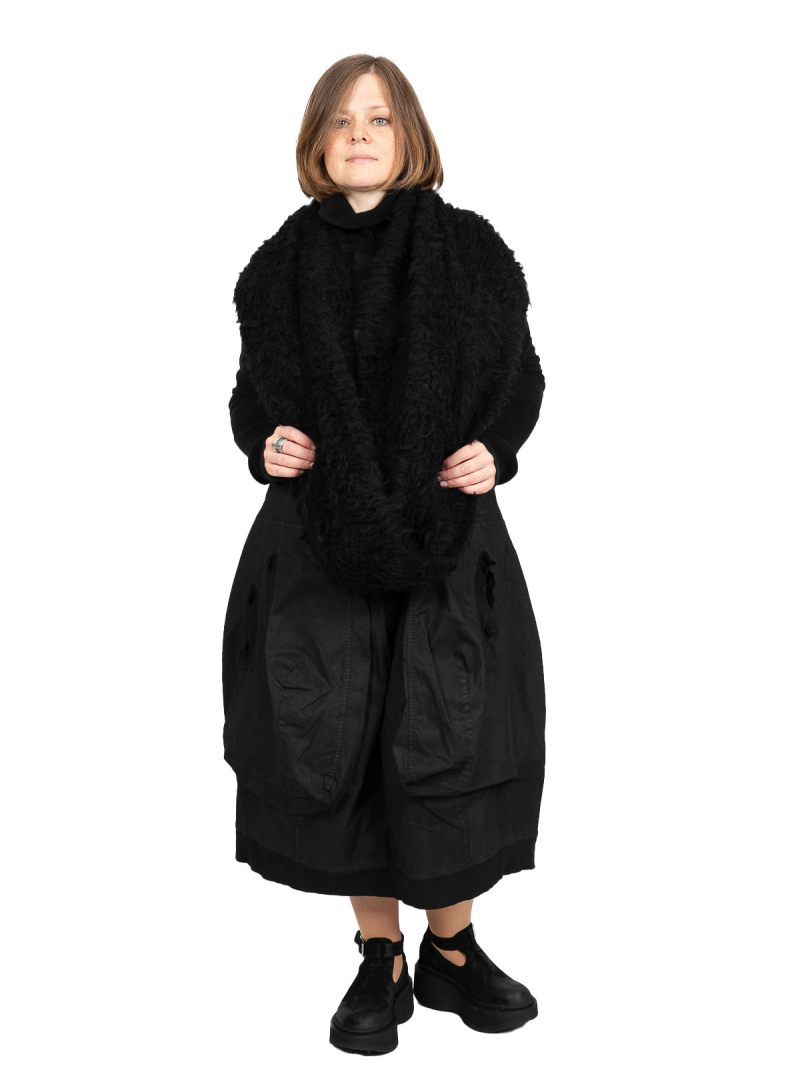 Rundholz - Уютный большой шарф-луп Black - 2241387712