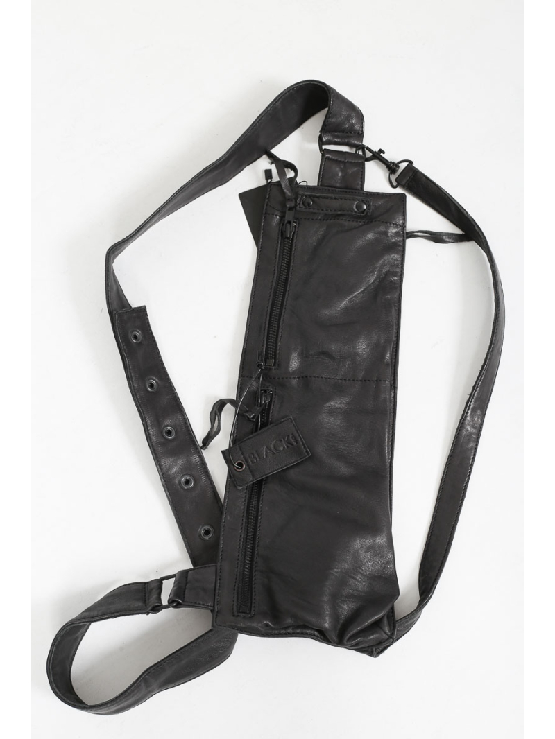 Black by k&m - Tasche - body bag who gave you permission - B40.252.40.03