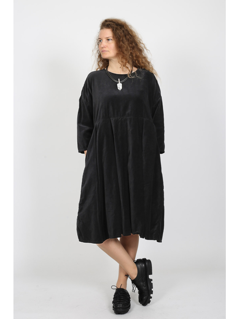 Частные предметы - Туника - кружево - хлопковый бархат - 252073-caviar