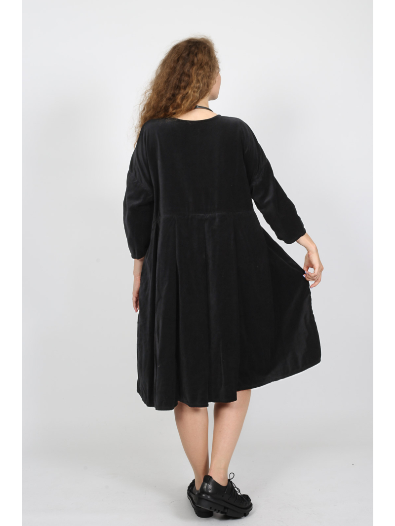 Частные предметы - Туника - кружево - хлопковый бархат - 252073-caviar