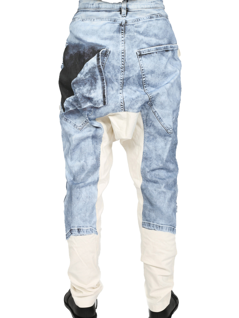 Rundholz DIP - jeans--hose mit lässige schritthöhe - denim print - 1252110102