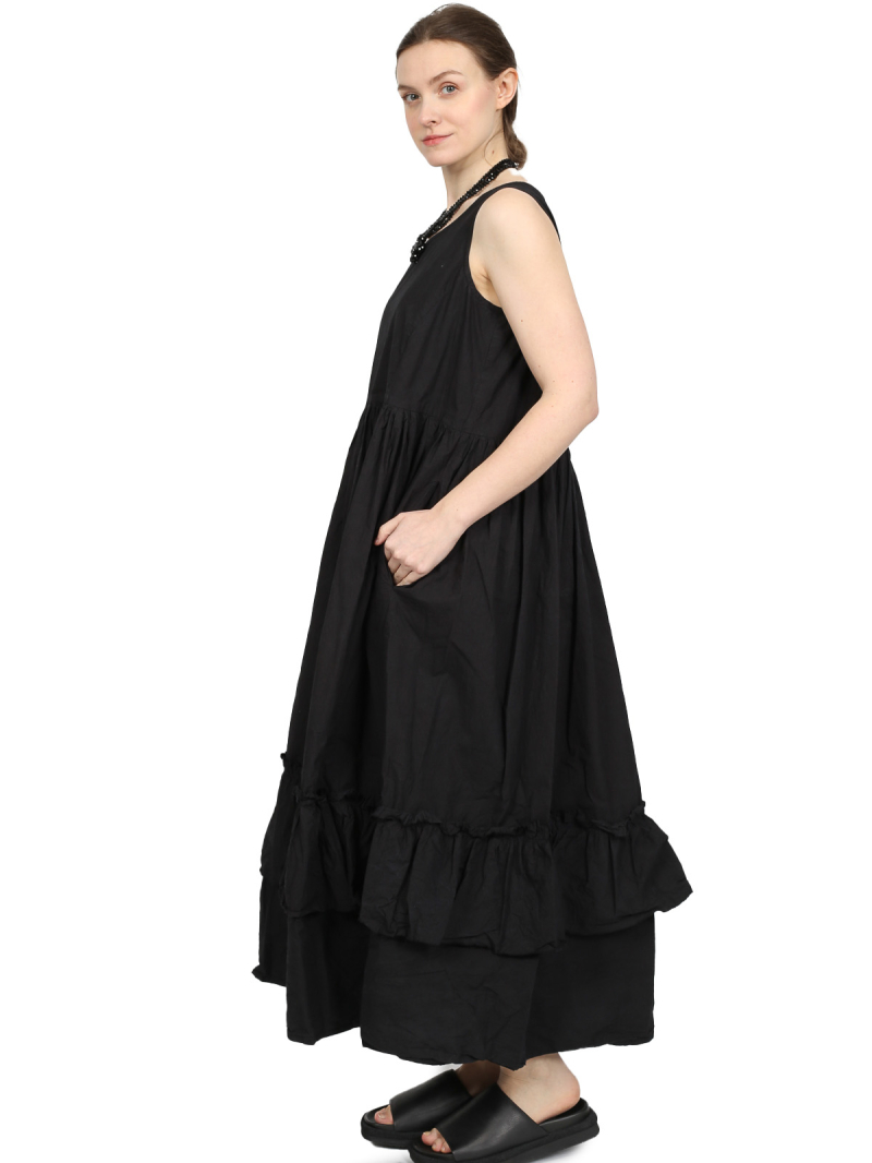 Privatsachen - Balanze dress - Noise cotton - Caviar - 251148