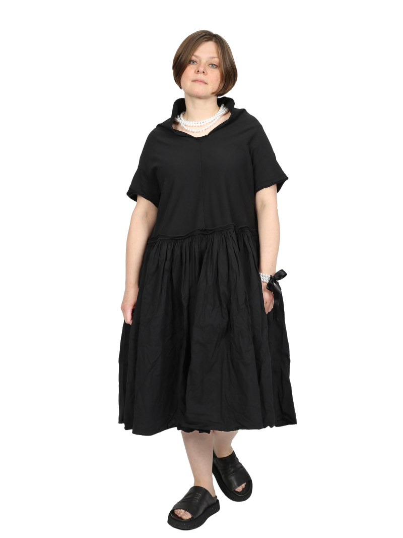 Rundholz DIP - Ausgestelltes thin french terry kleid - 1252280908