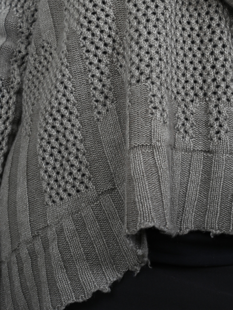 Serien°umerica - Джемпер больших размеров из мериносовой шерсти с вязаными деталями Salvia - ser5015