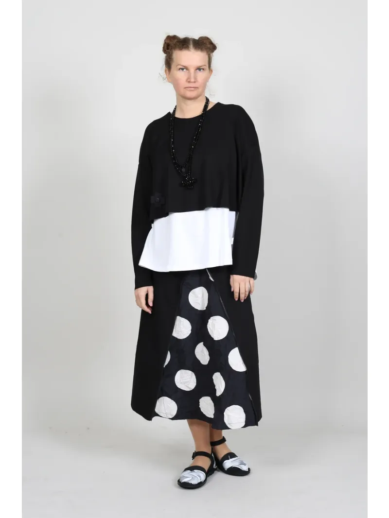 Pluslavie (plü) - Pencil plissee skirt - 3040