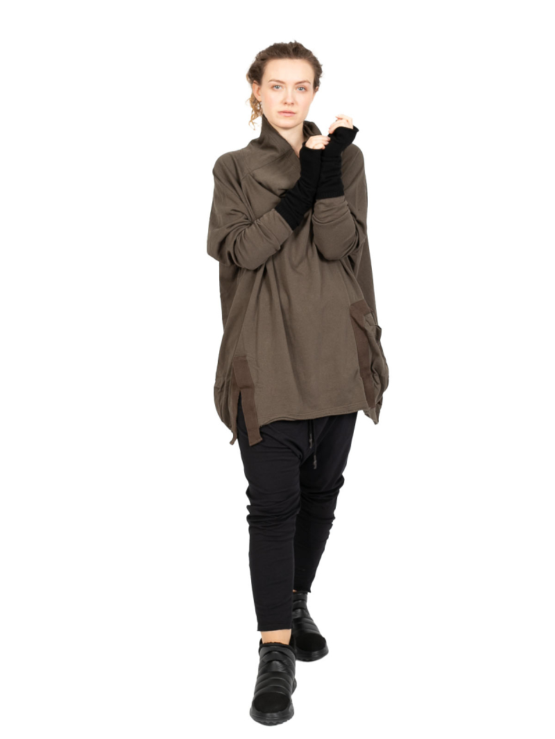 Rundholz Black Label - Arm warmers with thumb wool mix black - 2243453112