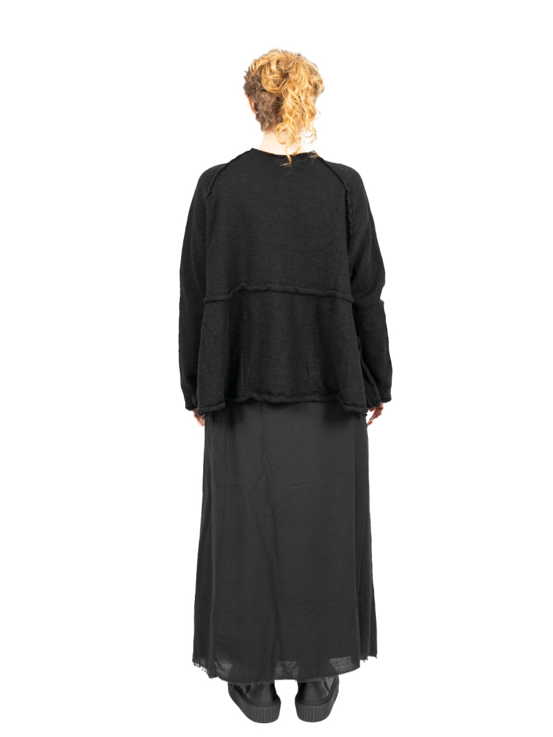 Rundholz Black Label - Пуловер с карманами-портфелями из вареной шерсти oversize черный - 2243890705