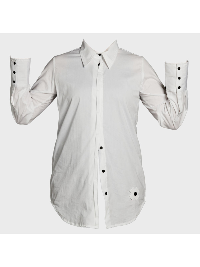 Pluslavie (Plü) - Longbluse mit Hemdsaum - 4033