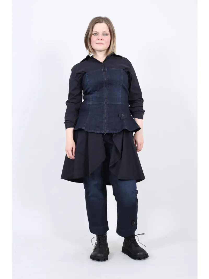 Pluslavie (Plü) - Haut Bustier en Denim sans Bretelles - 4037