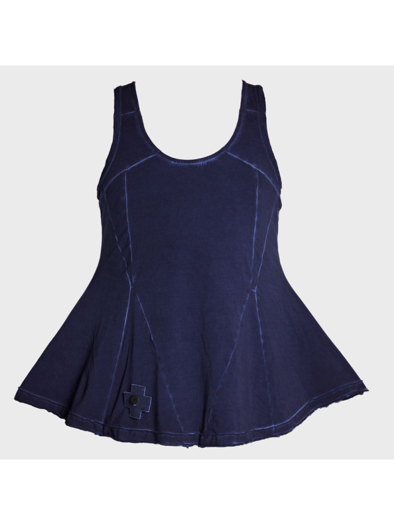 Pluslavie (Plü) - Ärmelloses Peplum-Top - 5089