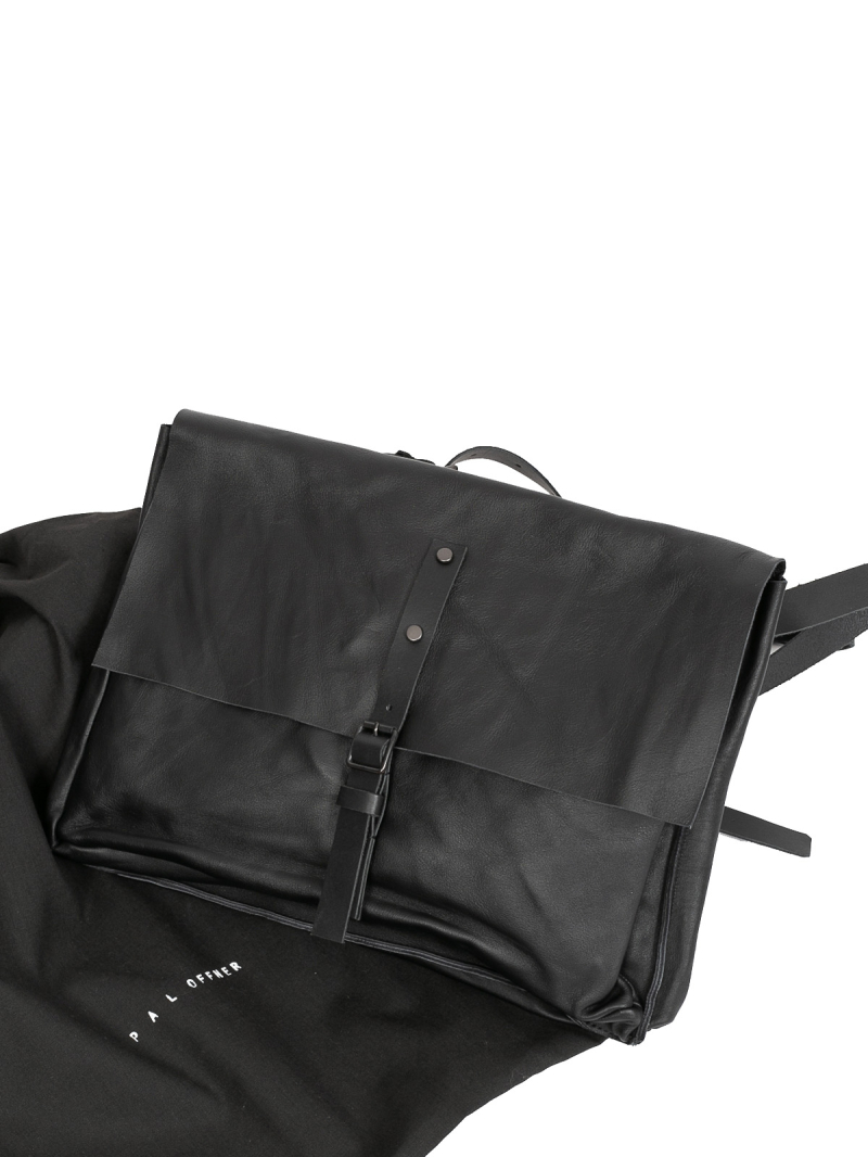 Pal Offner - Sac à bandoulière en cuir noir