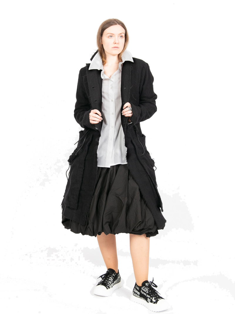 Rundholz - Taillierte Bluse mit kleinen Kellerfalten White - 2241230408